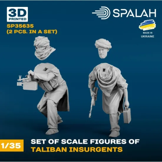 Spalah 35635 1/35 Set Of Figures Taliban Insurjents 2 Pcs