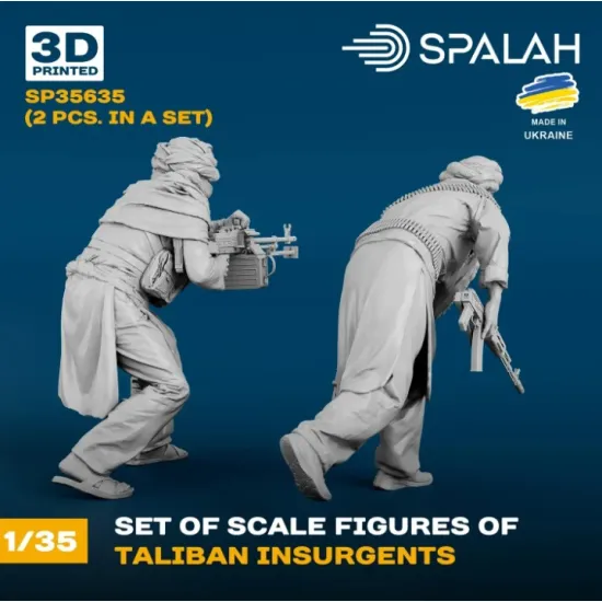 Spalah 35635 1/35 Set Of Figures Taliban Insurjents 2 Pcs
