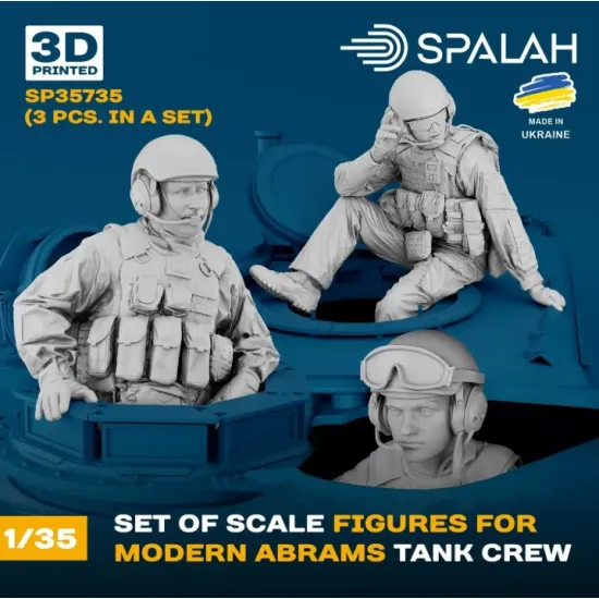 Spalah 35735 1/35 Set of figures Мodern Abrams tank crew 3 pcs