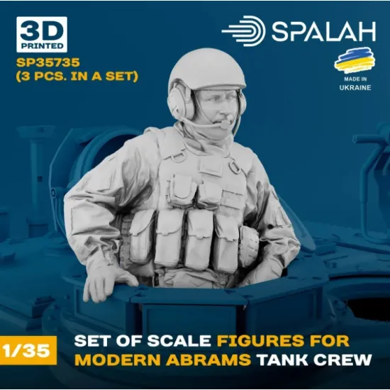 Spalah 35735 1/35 Set of figures Мodern Abrams tank crew 3 pcs
