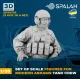 Spalah 35735 1/35 Set of figures Мodern Abrams tank crew 3 pcs