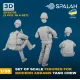 Spalah 35735 1/35 Set of figures Мodern Abrams tank crew 3 pcs