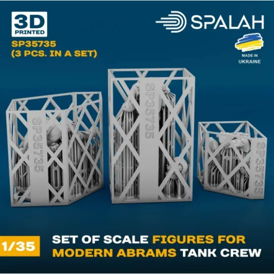 Spalah 35735 1/35 Set of figures Мodern Abrams tank crew 3 pcs