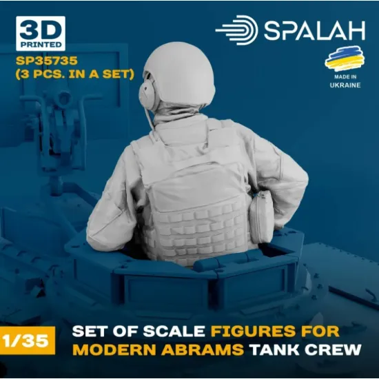 Spalah 35735 1/35 Set of figures Мodern Abrams tank crew 3 pcs