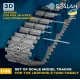 Spalah 35835 1/35 Set Of Scale Model Worcable Track Links For The Leopard 2 Tank Family 170 Pcs 20 Cross-shaped