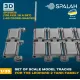 Spalah 35835 1/35 Set Of Scale Model Worcable Track Links For The Leopard 2 Tank Family 170 Pcs 20 Cross-shaped