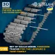 Spalah 36035 1/35 Set Of Scale Model Damaged Track Links For The Leopard 2 Tank Family 170 Pcs 20 Cross-shaped