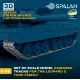 Spalah 36035 1/35 Set Of Scale Model Damaged Track Links For The Leopard 2 Tank Family 170 Pcs 20 Cross-shaped