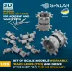 Spalah 36135 1/35 Set Of Scale Models Workable Track Links T161 With M2 Bradley Drive Sprocket For Academy And Tamiya Kits 170 Pcs