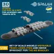 Spalah 36135 1/35 Set Of Scale Models Workable Track Links T161 With M2 Bradley Drive Sprocket For Academy And Tamiya Kits 170 Pcs
