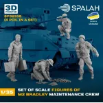 Spalah 36335 1/35 Set Of Figures M2 Bradley Maintenance Crew 4 Pcs