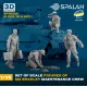 Spalah 36335 1/35 Set Of Figures M2 Bradley Maintenance Crew 4 Pcs