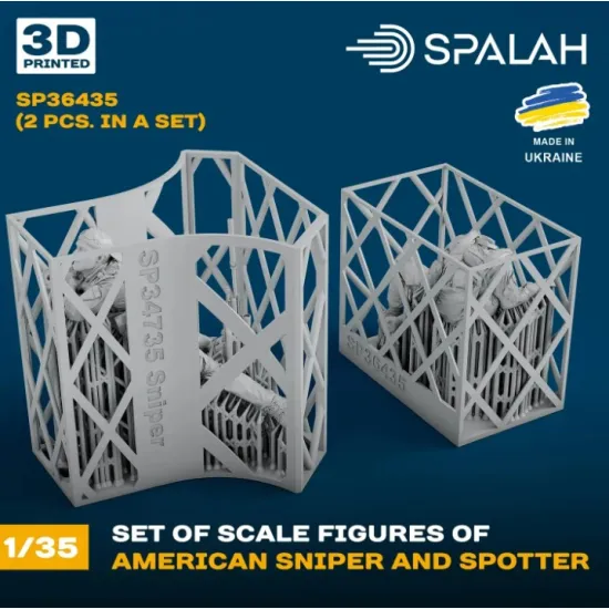 Spalah 36435 1/35 Set Of Figures American Sniper With Spotter 2 Pcs