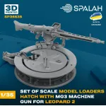 Spalah 36635 1/35 Set Of Scale Model Loader Hatch With Mg3 Machine Gun For Leopard 2