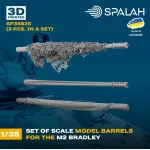 Spalah 36835 1/35 Set Of Scale Model Barrels For M2 Bradley 3 Pcs