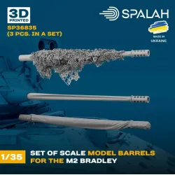 Spalah 36835 1/35 Set Of Scale Model Barrels For M2 Bradley 3 Pcs