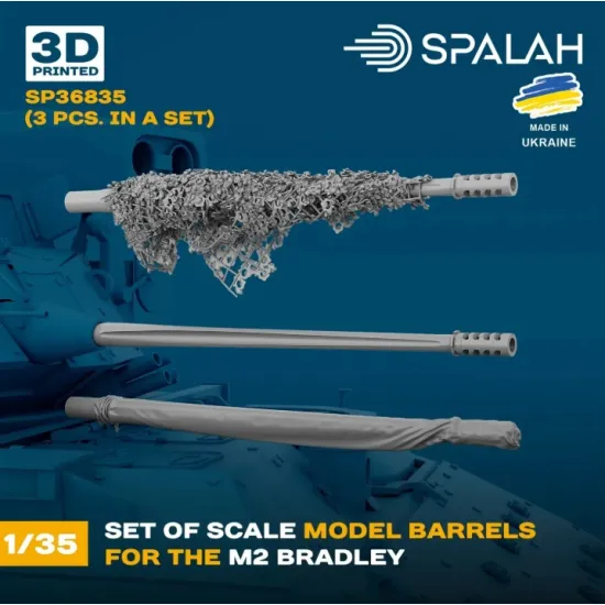 Spalah 36835 1/35 Set Of Scale Model Barrels For M2 Bradley 3 Pcs