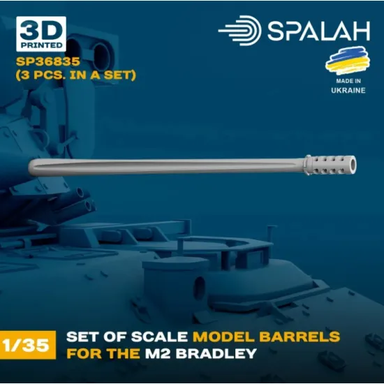 Spalah 36835 1/35 Set Of Scale Model Barrels For M2 Bradley 3 Pcs