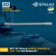 Spalah 36835 1/35 Set Of Scale Model Barrels For M2 Bradley 3 Pcs