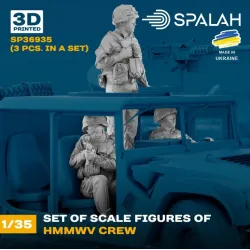 Spalah 36935 1/35 Set Of Figures Hmmwv Crew 3 Pcs