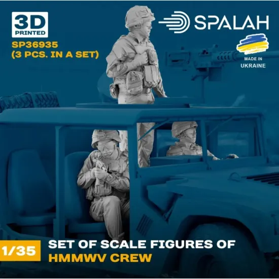 Spalah 36935 1/35 Set Of Figures Hmmwv Crew 3 Pcs