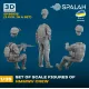 Spalah 36935 1/35 Set Of Figures Hmmwv Crew 3 Pcs
