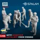 Spalah 14272 1/72 Set Of Figures M777 Howitzer Artillery Crew