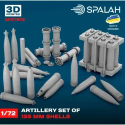 Spalah 27872 1/72 Set Of Scale Models Artillery Set Of 155mm Shells