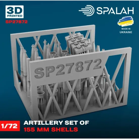 Spalah 27872 1/72 Set Of Scale Models Artillery Set Of 155mm Shells