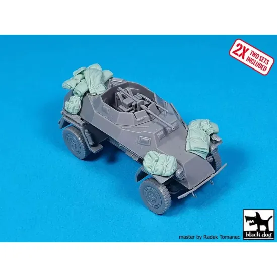 Black Dog T72192 1/72 Sd.kfz 222 Panzerrspahwagen Accessories Set For Dragon Stowage