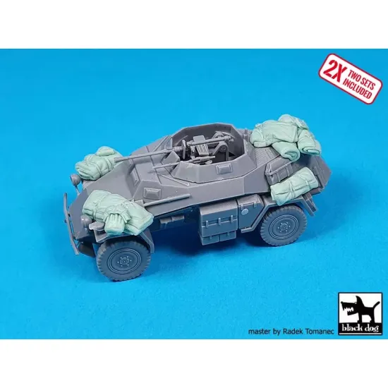 Black Dog T72192 1/72 Sd.kfz 222 Panzerrspahwagen Accessories Set For Dragon Stowage