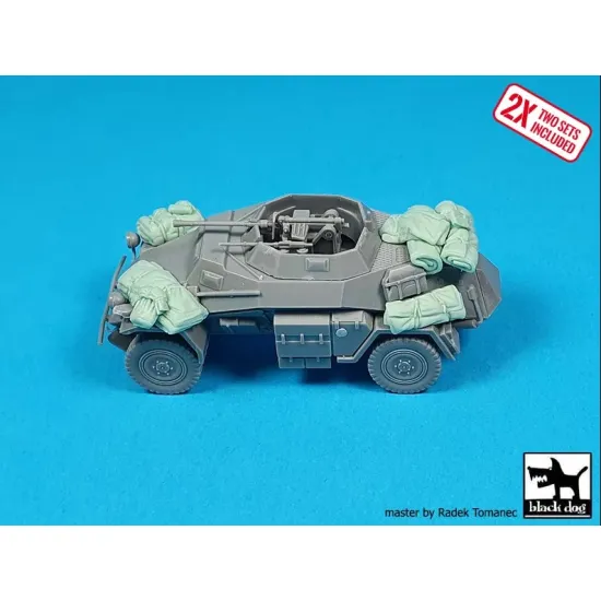 Black Dog T72192 1/72 Sd.kfz 222 Panzerrspahwagen Accessories Set For Dragon Stowage