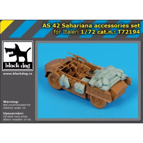 Black Dog T72194 1/72 As 42 Sahariana Accessories Set For Italeri Stowage