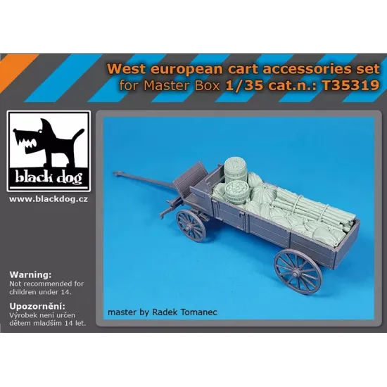 Black Dog T35319 1/35 West European Cart Accessories Set For Master Box