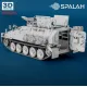 Spalah 35072 1/72 Scale Model British Armored Personnel Carrier Fv 103 Spartan