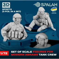Spalah 35772 1/72Set of figures Мodern Abrams tank crew 3 pcs