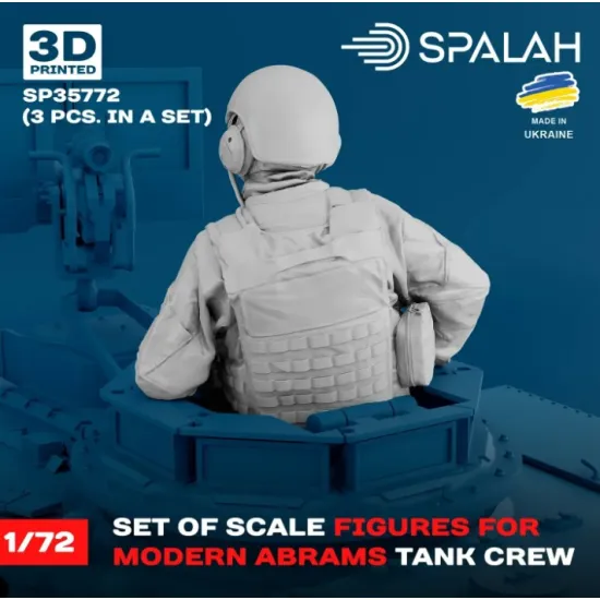 Spalah 35772 1/72Set of figures Мodern Abrams tank crew 3 pcs