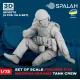 Spalah 35772 1/72Set of figures Мodern Abrams tank crew 3 pcs