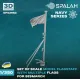 Spalah 02953 1/350 Set Of Scale Models Flagstaffs With Multiple Flags For Bismarck 2 Pcs