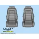 Uscp 24a122 1/24 Recaro C77/C81 Seats Resin Model