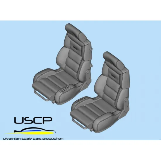Uscp 24a122 1/24 Recaro C77/C81 Seats Resin Model