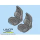 Uscp 24a122 1/24 Recaro C77/C81 Seats Resin Model