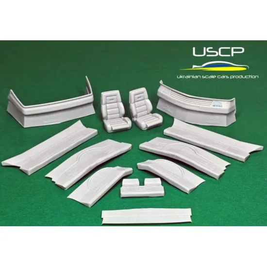 Uscp 24t084 1/24 Amg 560 Sec Widebody C126 Transkit Resin Model