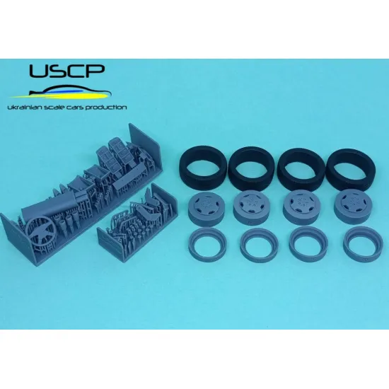 Uscp 24t084 1/24 Amg 560 Sec Widebody C126 Transkit Resin Model