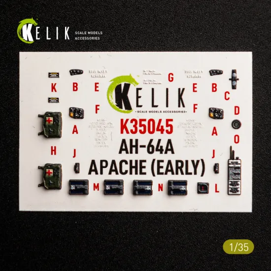 Kelik K35045 1/35 3d Decals Ah-64a Apache Early For Trumpeter
