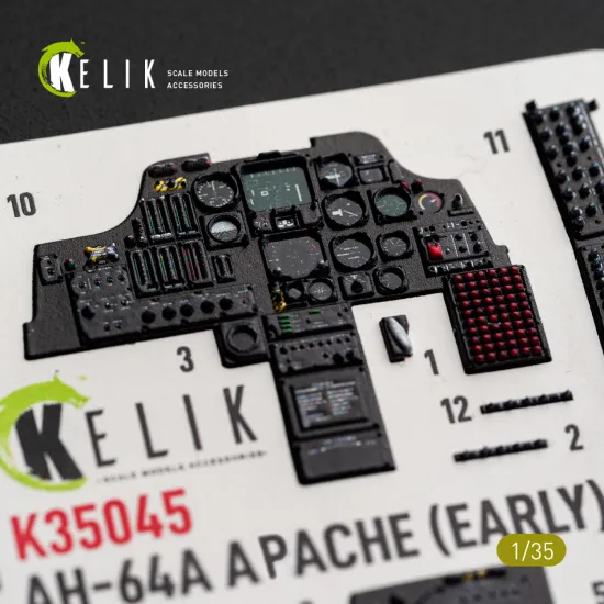 Kelik K35045 1/35 3d Decals Ah-64a Apache Early For Trumpeter
