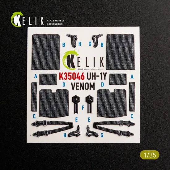Kelik K35046 1/35 Uh-1y Venom Interior 3d Decals For Trumpeter Kit