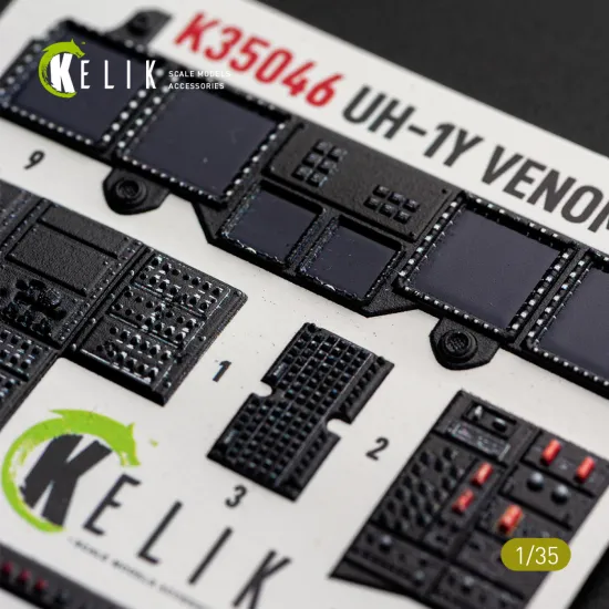 Kelik K35046 1/35 Uh-1y Venom Interior 3d Decals For Trumpeter Kit