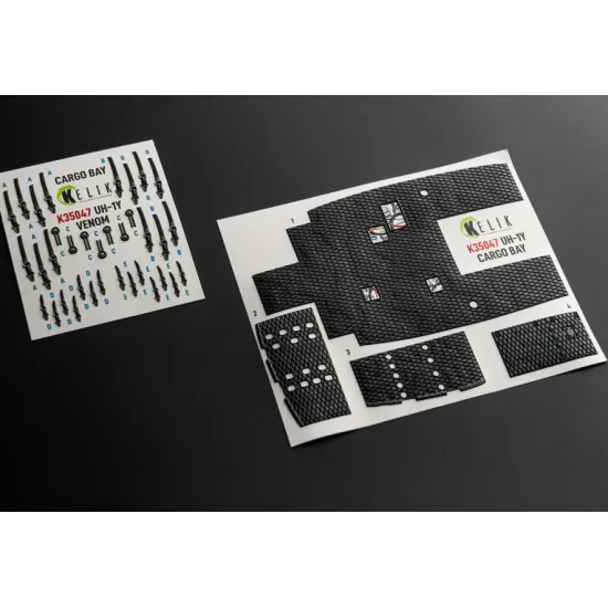 Kelik K35047 1/35 Uh-1y Venom Cargo Bay Interior 3d Decals For Trumpeter