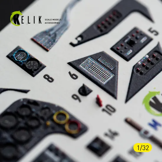 Kelik K32056 1/32 Bf-109 G2/4 Interior 3d Decals For Revell Kit